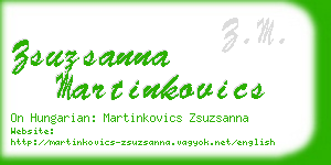 zsuzsanna martinkovics business card